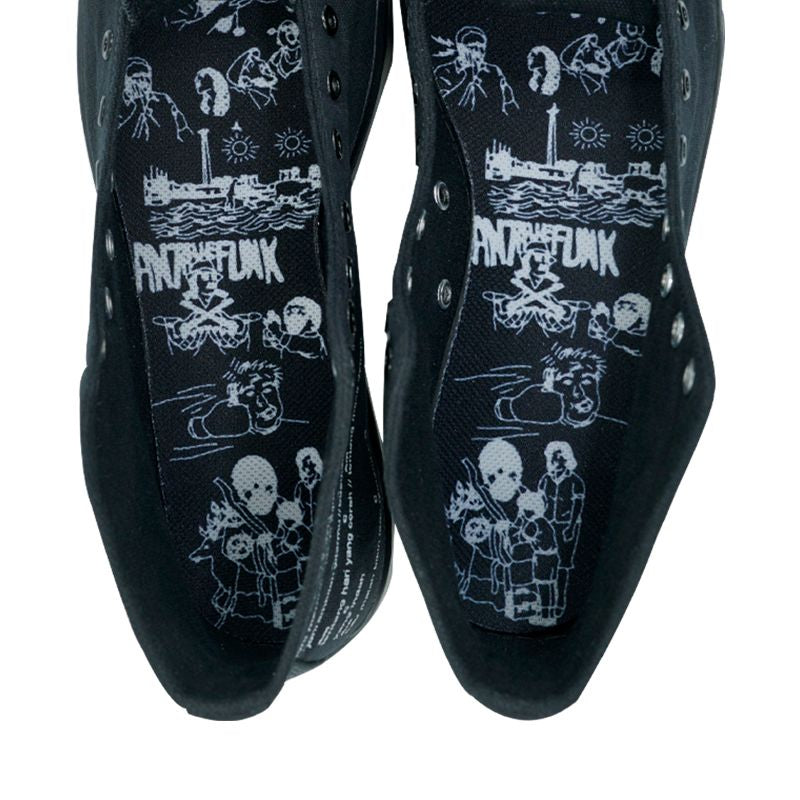 League J-Street SD Anggur Merah Black/White Loafers Pria