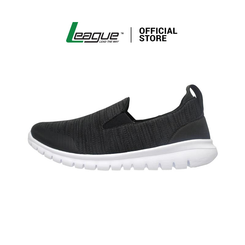 League Boreel U Black/Grey Slip On Pria