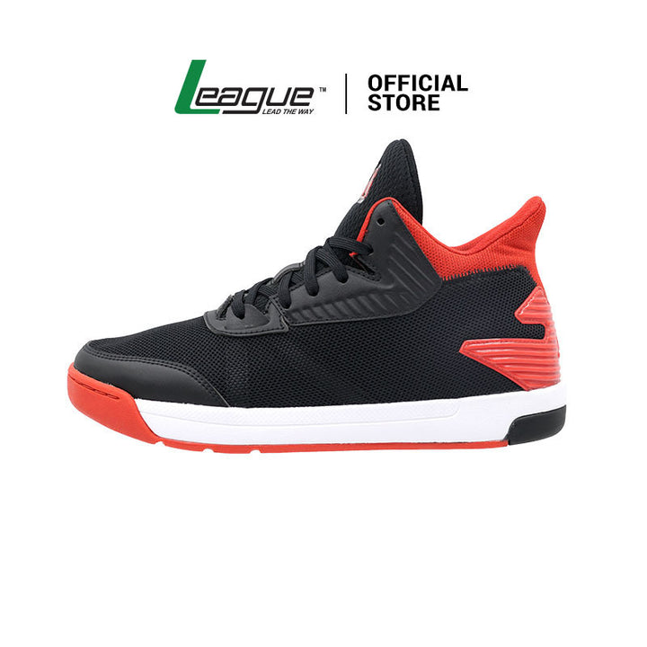 League Zephyr Black/Red Sepatu Basket Pria