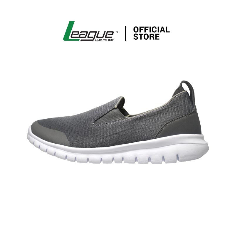 League Boreel U Grey/Black Slip On Pria