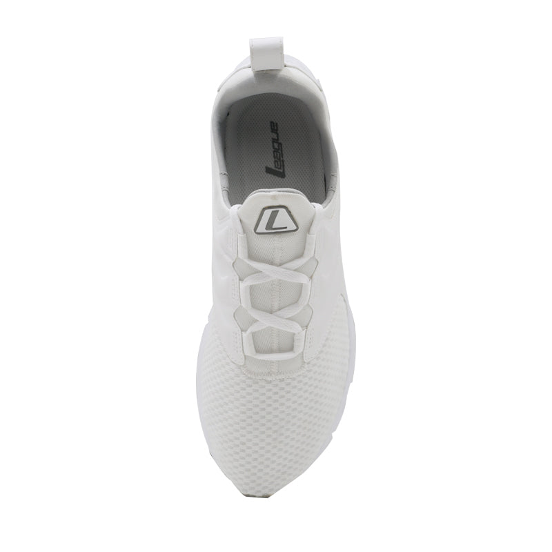 League Sterling U White/Black Slip On Pria