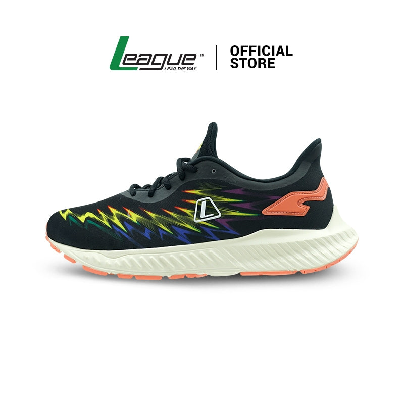 League Articuno Black/Yellow Sepatu Running Pria