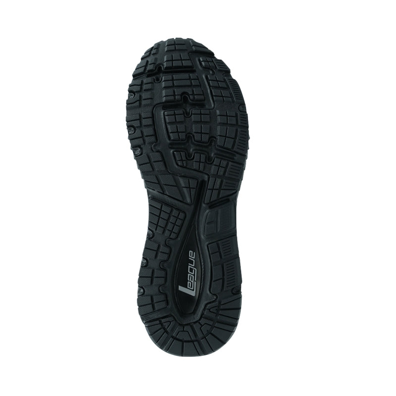 League Kumo 2 Black/Black Sepatu Running Pria