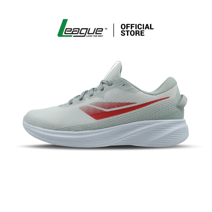 League Kaiken U White/Grey Sepatu Running Pria