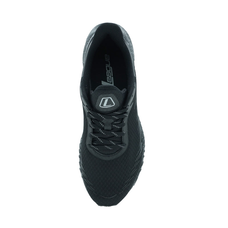 League Zapdos Black/Black Sepatu Running Pria
