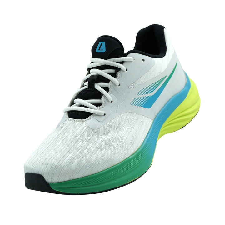 League Neorun U White/Blue Sepatu Running Pria