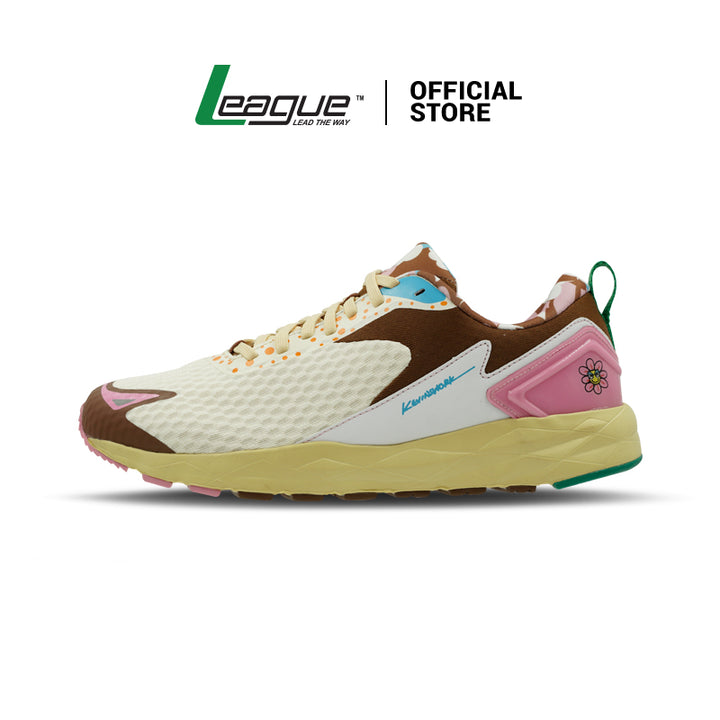 League Kevinswork X League White/Pink Sepatu Running Pria