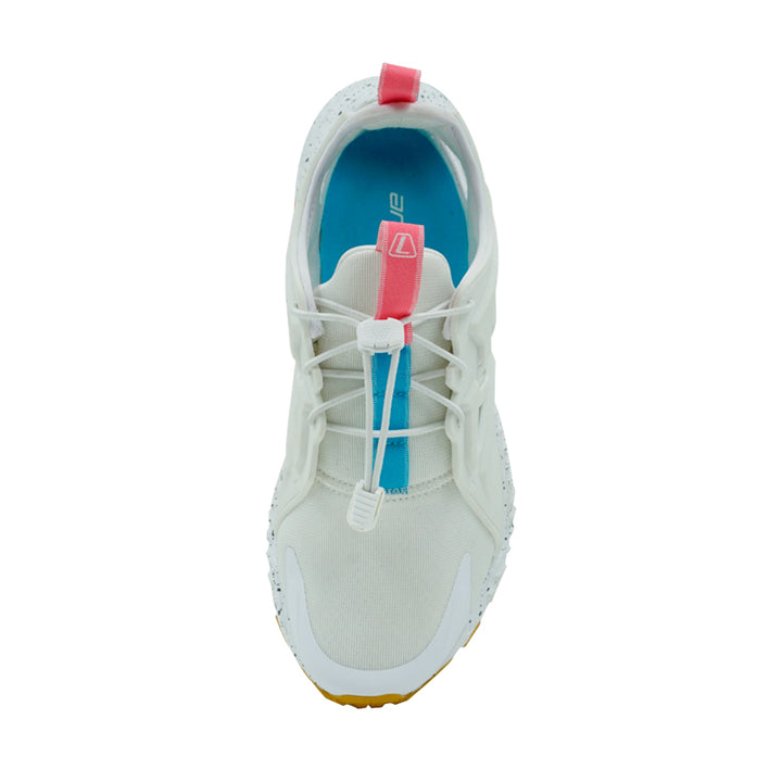 League Ghiza White/Blue Sepatu Running Wanita