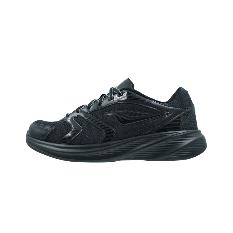 League Decra X U Black/Grey Sepatu Running Pria