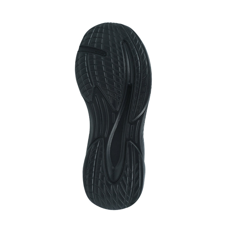 League Decra X U Black/Grey Sepatu Running Pria
