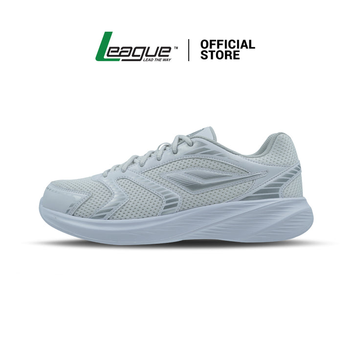 League Decra X U White/Grey Sepatu Running Pria