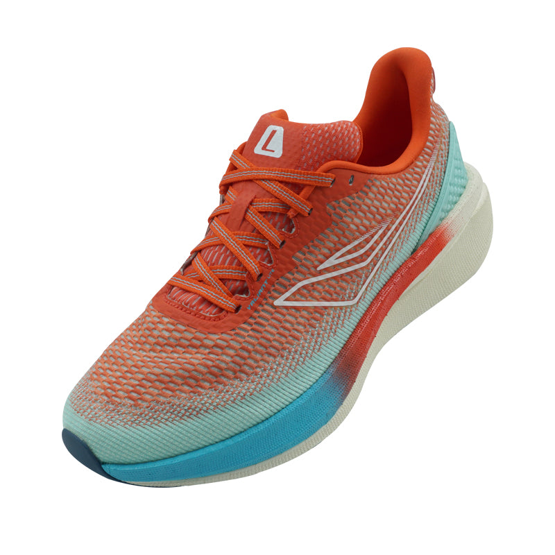 League Valiant Lite U Orange/White Sepatu Running Pria