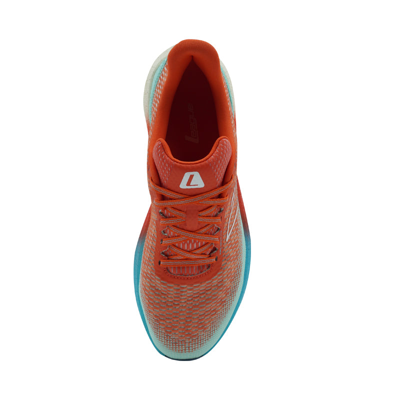 League Valiant Lite U Orange/White Sepatu Running Pria
