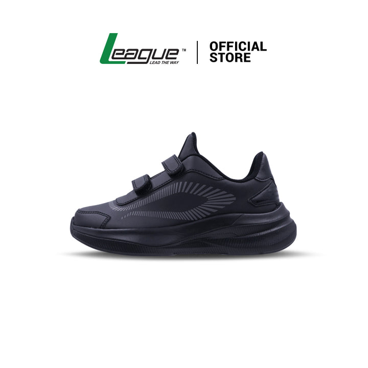 League Mask BTS Jr Black/Black Loafers Anak