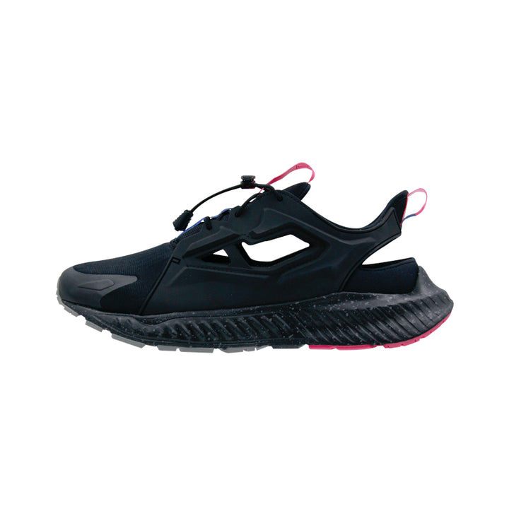 League Ghiza Black/Blue Sepatu Running Pria