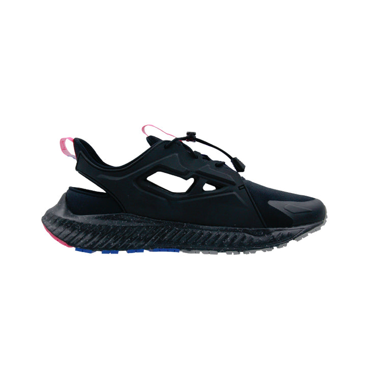 League Ghiza Black/Blue Sepatu Running Pria