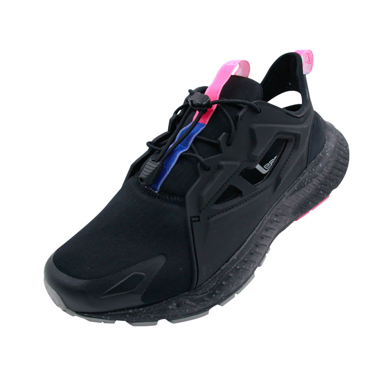 League Ghiza Black/Blue Sepatu Running Pria