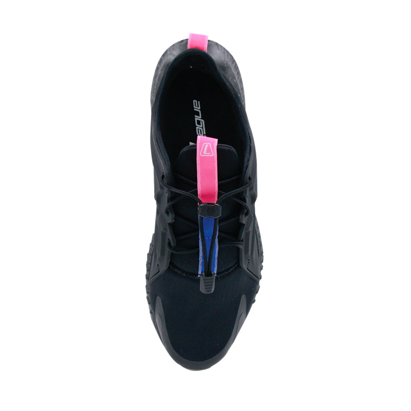 League Ghiza Black/Blue Sepatu Running Pria
