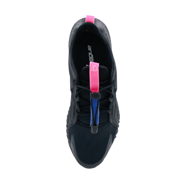 League Ghiza Black/Blue Sepatu Running Pria