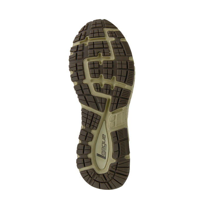 League Ghiza Blue/Brown Sepatu Running Pria