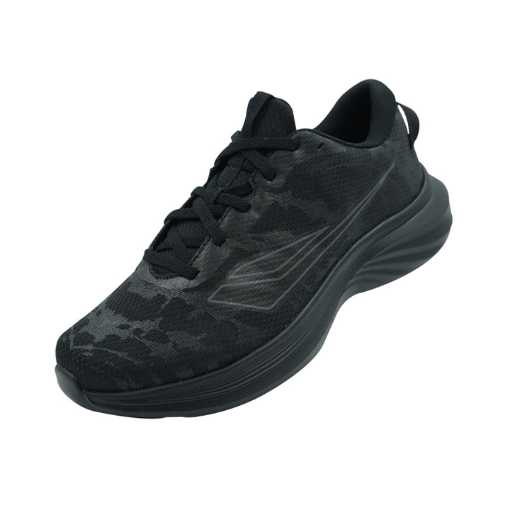 League Shinai U Black/Black Sepatu Running Pria