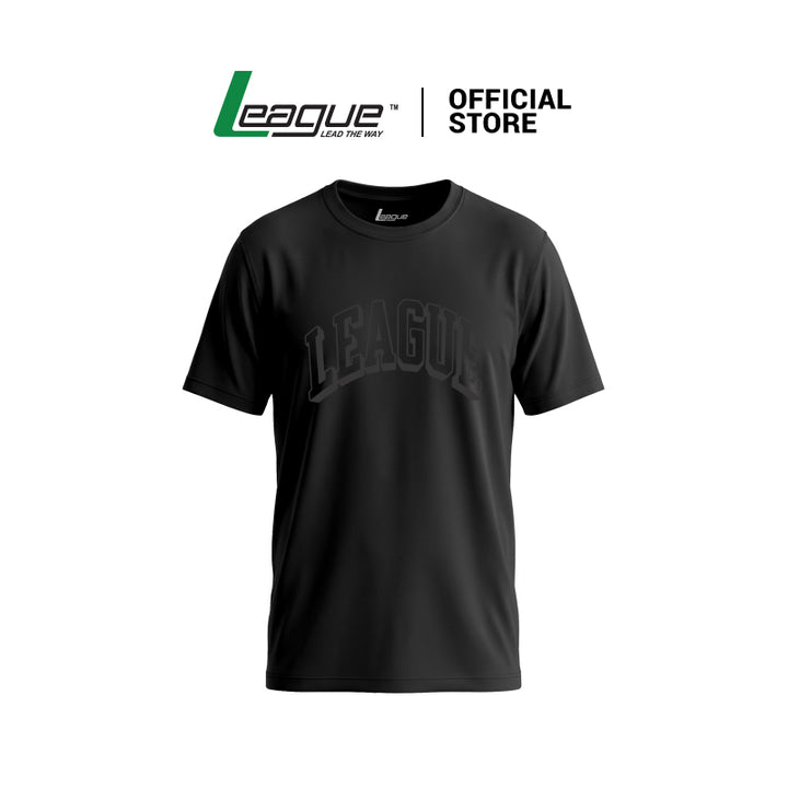 League Varsity Tshirts Unisex Black Lifestyle SS26UVT1001