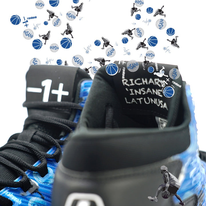 League Shift - Insane Blue/Black Sepatu Basket Pria