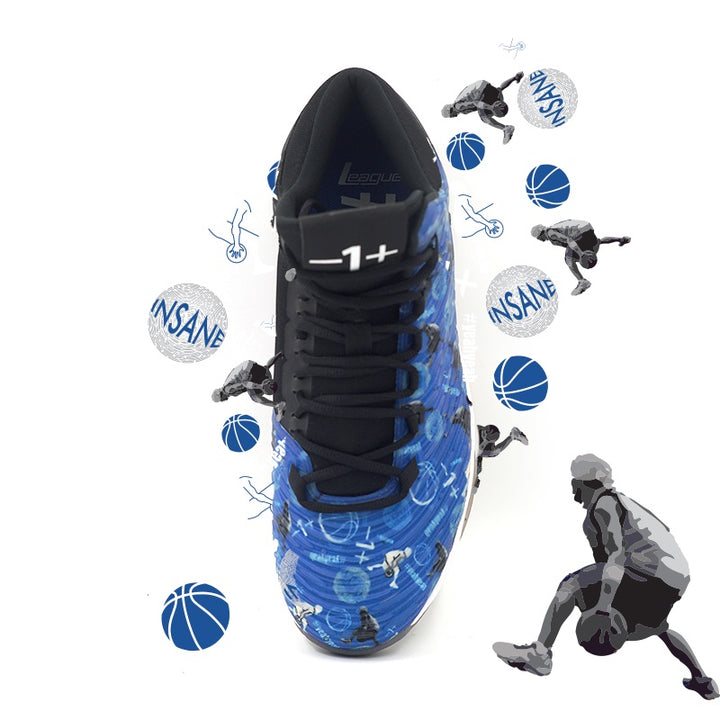 League Shift - Insane Blue/Black Sepatu Basket Pria