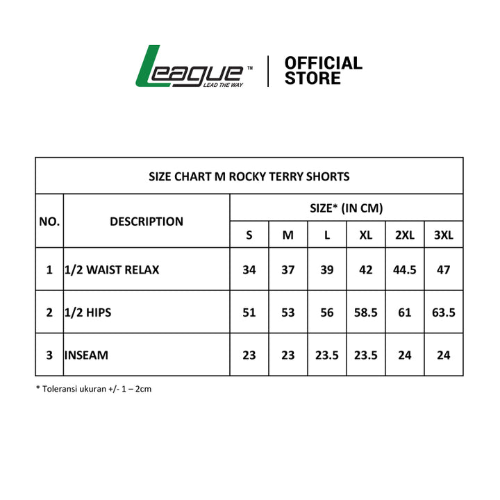 League Apparel M Rocky Terry Shorts Black/Army