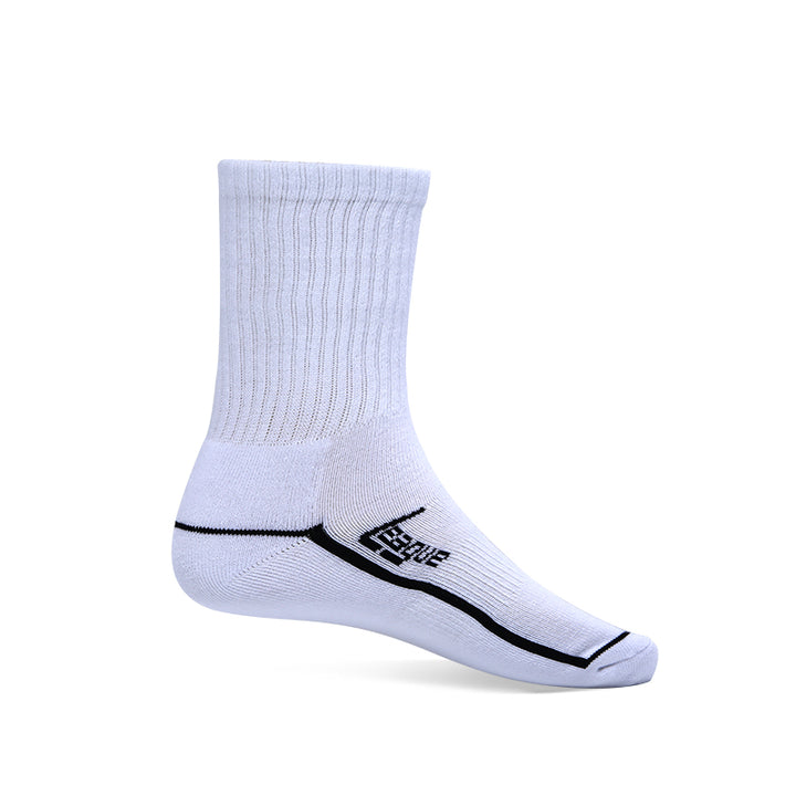 League Basic Cushion Crew White Kaos Kaki Lifestyle