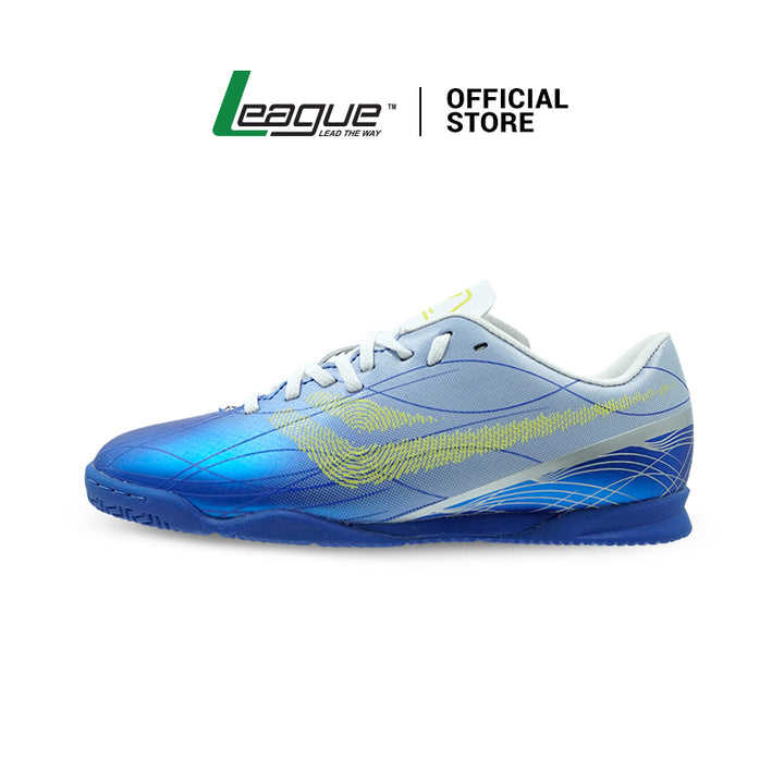 League Vein White/Blue Sepatu Futsal Pria