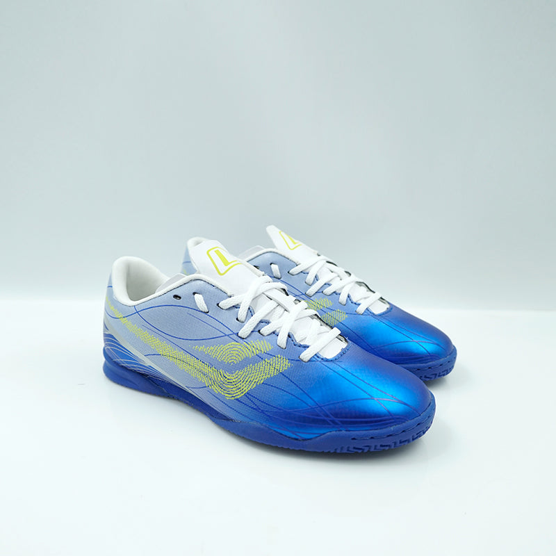 League Vein White/Blue Sepatu Futsal Pria