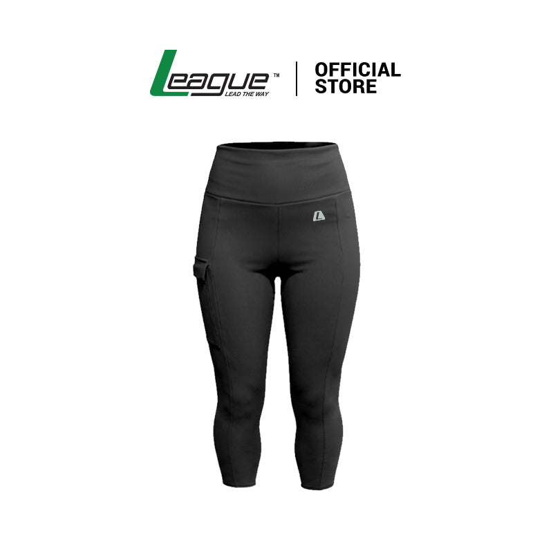 Evelyn Capri Black Legging Women