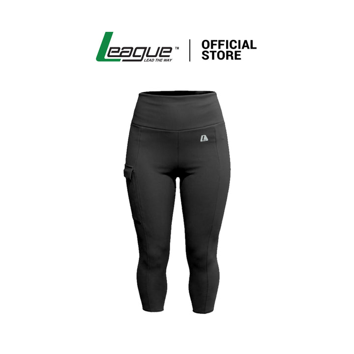 Evelyn Capri Black Legging Women