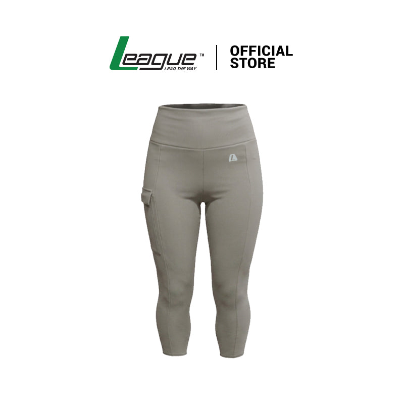 Evelyn Capri Grey Legging Women