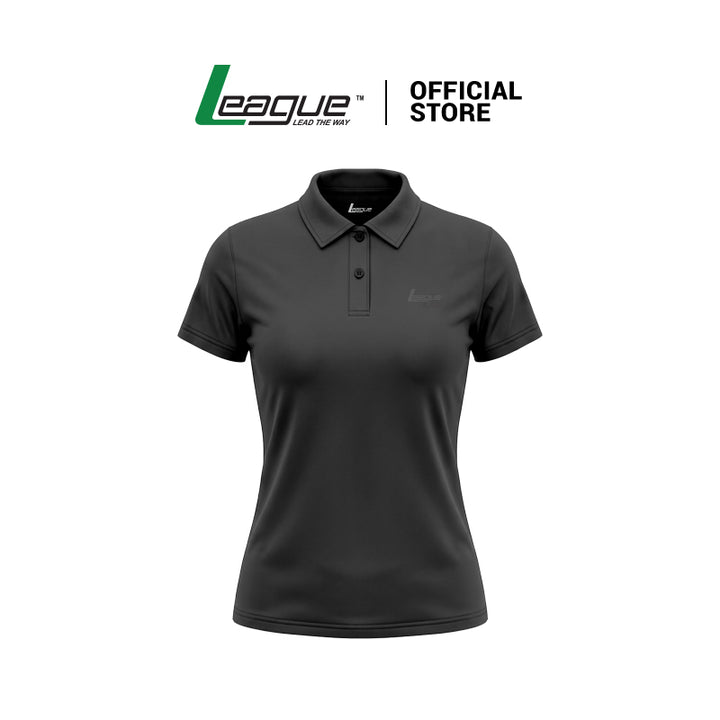 W Khansa Black Polo Shirts Women