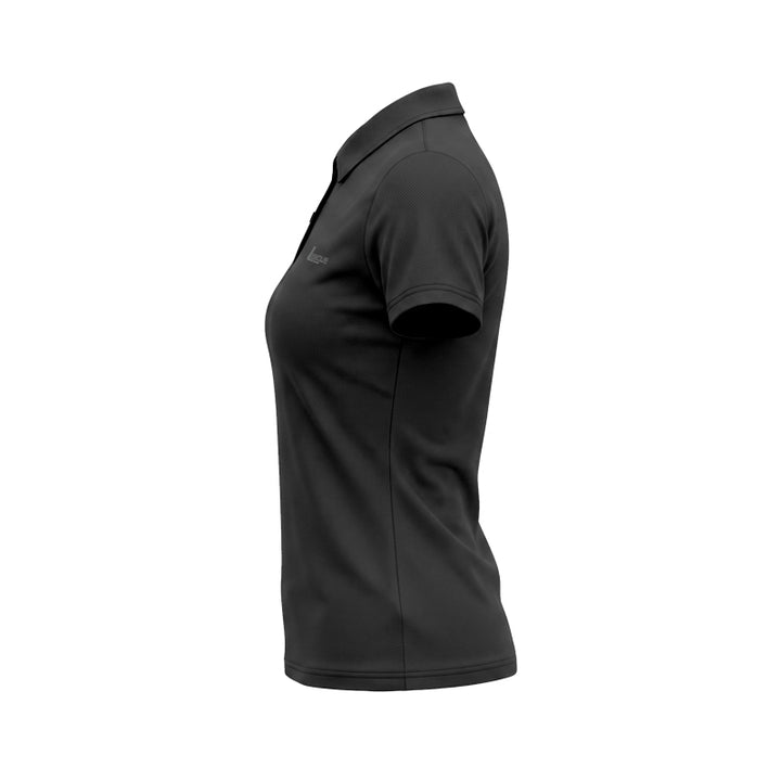 W Khansa Black Polo Shirts Women