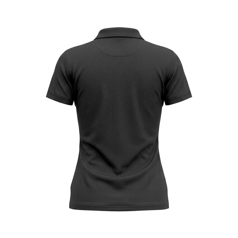 W Khansa Black Polo Shirts Women