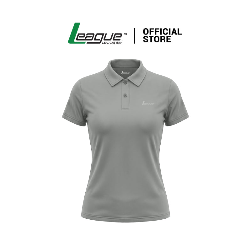Khansa Grey Polo Shirt Women