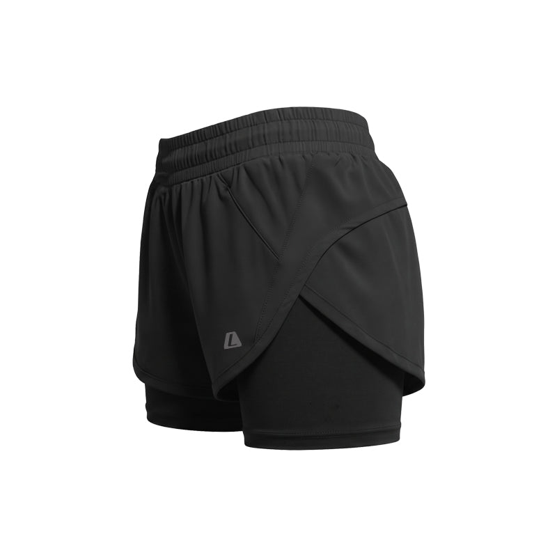 W Neolite 3.5" Black Running Shorts Women