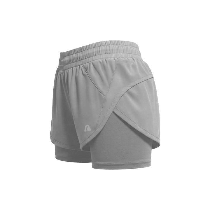W Neolite Grey 3.5" Running Shorts Grey