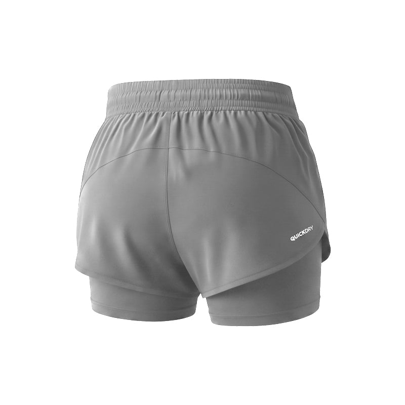 W Neolite Grey 3.5" Running Shorts Grey